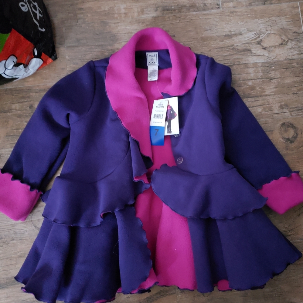 Brand new beautiful purple and pink coat